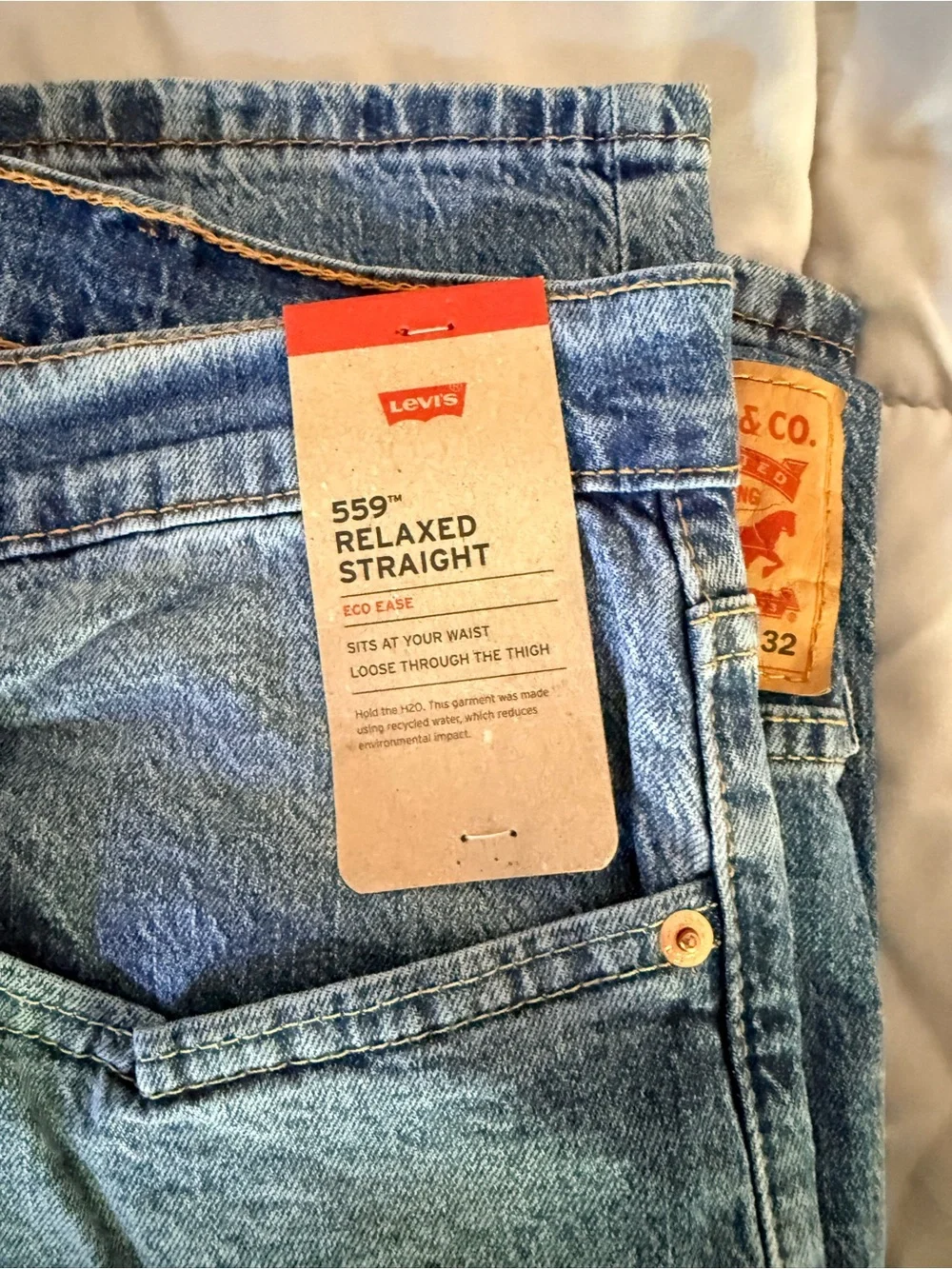 Levi's Men's Light Blue Straight-Leg Jeans